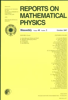 Reports on Mathematical Physics 60/2 wer.zagr.