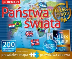 Puzzle Państwa świata + atlas - Outlet