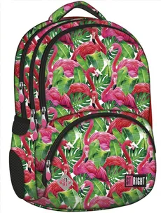 Plecak 4-komorowy BP7 Flamingo Pink & Green