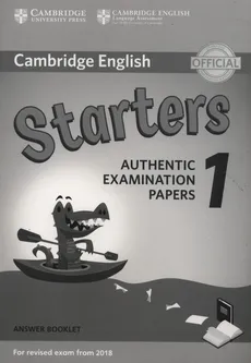 Cambridge English Starters 1 Authentic Examination Papers Answer Booklet - Outlet