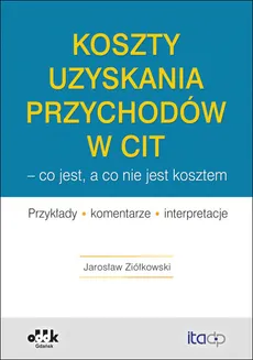 Koszty uzyskania przychodów w CIT - co jest, a co nie jest kosztem - Jarosław Ziółkowski