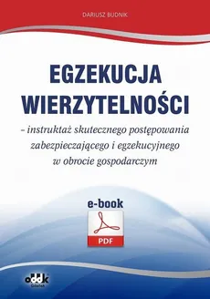 Egzekucja wierzytelności – instruktaż skutecznego postępowania zabezpieczającego i egzekucyjnego w obrocie gospodarczym - Dariusz Budnik