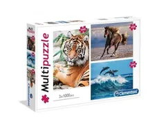Multipuzzle Zwierzęta 3x1000