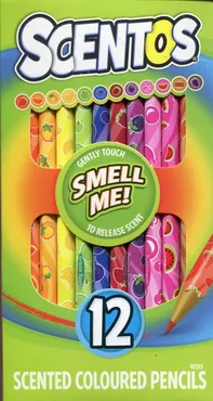 Scentos Kredki ołówkowe pachnące 12 kolorów