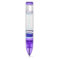 Długopis klepsydra z kolorową cieczą