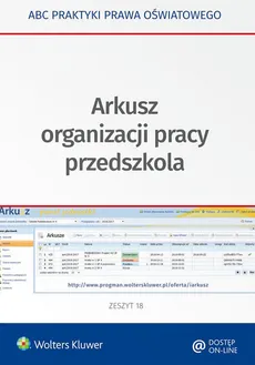 Arkusz organizacji pracy przedszkola - Lidia Marciniak, Elżbieta Piotrowska-Albin