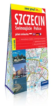 Szczecin i Police papierowy plan miasta 1:22 000