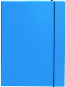 Pudełko na dokumenty z gumką 3cm niebieskie