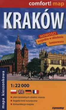 Kraków mapa kieszonkowa  1:22 000 laminowana