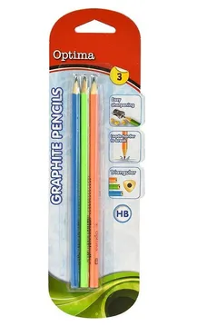 Grafitowe ołówki HB 3 sztuki 12 pakietów