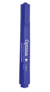 Marker permanentny Optima niebieski 1-5mm 12 sztuk