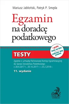 Egzamin na doradcę podatkowego Testy - Mariusz Jabłoński, Smęda Patryk Piotr