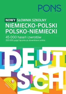 Nowy słownik szkolny niemiecko-polski, polsko-niemiecki - Outlet