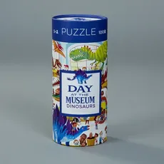 Puzzle 72 elementy Dzień w muzeum Dinozaury
