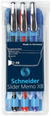 Zestaw długopisów Schneider Slider Memo XB 3 sztuki