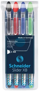 Zestaw długopisów Schneider Slider Basic XB 4 sztuki mix kolorów