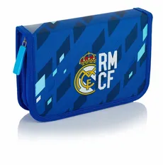 Piórnik pojedynczy z wyposażeniem 2 klapki Real Madrid Color 4
