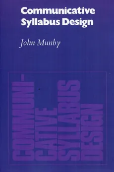 Communicative Syllabus Design - John Munby