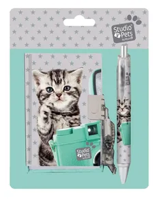 Zestaw pamiętnik na kłódkę z długopisem Studio Pets Kot