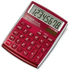 Kalkulator biurowy Citizen CDC-80RD 8-cyfrowy czerwony