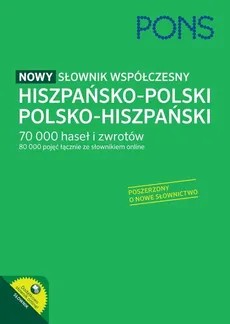 PONS Nowy słownik współczesny hiszpańsko-polski, polsko-hiszpański - Outlet