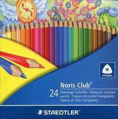 Kredki ołówkowe trójkątne Noris Club 24 kolorów