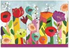 Karnety mini Błyszczące kwiaty