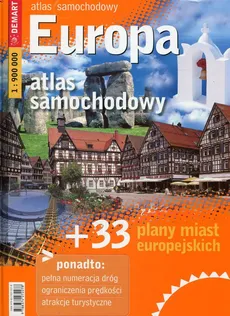 Europa atlas samochodowy + 33 plany miast europejskich 1:900 000 - Outlet