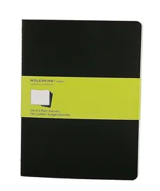 Zestaw 3 zeszytów Moleskine Cahier Journals XL gładki czarny