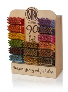 Ekspozytor Kredki ołówkowe 360 sztuk 15 kolorów