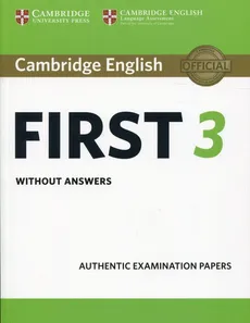 Cambridge English First 3 without answers - Outlet