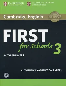 Cambridge English First for Schools 3 with answers with Audio - Outlet