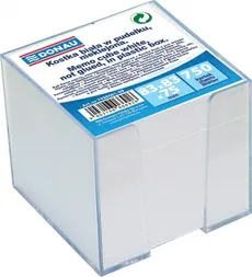 Kostka DONAU nieklejona, w pudełku, 92x92x82mm, biała