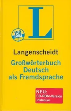 Grossworterbuch Deutsch als Fremdsprache z płytą CD-ROM - Dieter Gotz, Gunther Haensch, Hans Wellmann