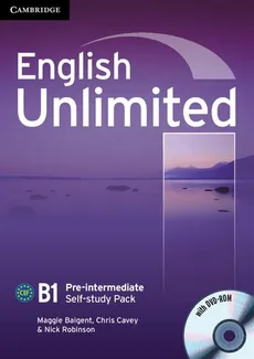 English Unlimited Pre-intermediate Self-study Pack Workbook + DVD - Outlet - Maggie Baigent, Chris Cavey, Nick Robinson