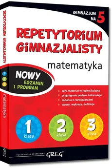 Repetytorium gimnazjalisty matematyka - Outlet - Marta Lichosik