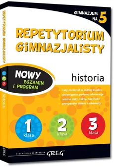Repetytorium gimnazjalisty historia Gimnazjum na 5 - Outlet - Agnieszka Chłosta-Sikorska