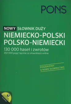 PONS Nowy słownik duży niemiecko-polski, polsko-niemiecki - Outlet