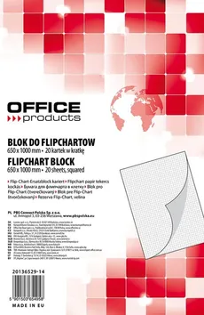Blok do flipchartow 1000x650 20 kart kratka