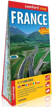 France road map 1:1100 000 laminowana mapa drogowa