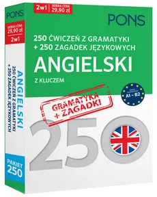 250 ćwiczeń z gramatyki Angielski + 250 zagadek