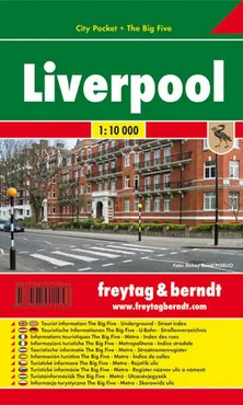 Liverpool laminowany plan miasta 1:10 000