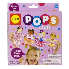 POPS - 4 PAPER CHAIN DOLLS - Outlet