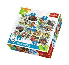 Puzzle 4w1 Wspólna zabawa Nickelodeon