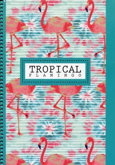 Kołonotatnik A4 Tropical w kratkę 100 kartek Flamingo