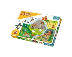 Puzzle 15 Maxi Zwierzątka i ich domki