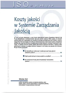 Koszty jakości w Systemie Zarządzania Jakością - Wiesław Bral