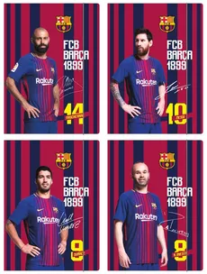 Teczka z gumką A4 FC Barcelona 10 sztuk mix