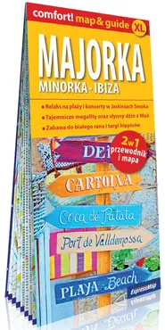 Majorka, Minorka, Ibiza laminowany map&guide XL 2w1: przewodnik i mapa