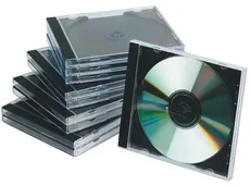 Pudełko na płytę CD/DVD Q-CONNECT, standard przeźroczyste 10 sztuk